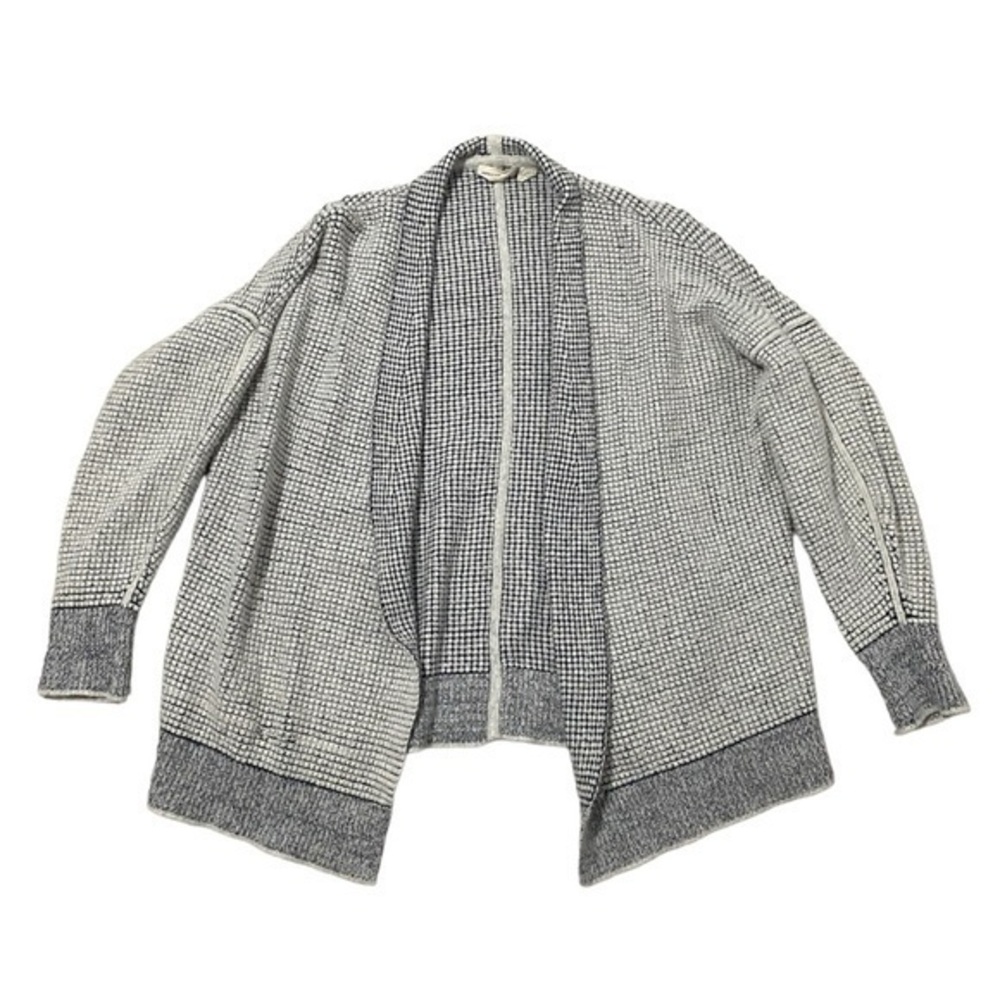 Sleeping on snow anthropology cream waffle wool sweater